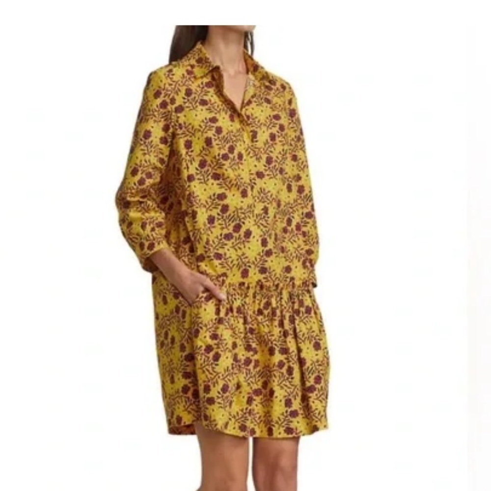 SALONI Women's Tilly Shirtdress - Sun Clover Size 6
